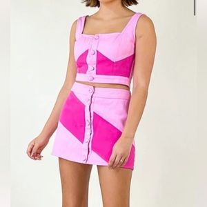 Pink Two Piece Set
